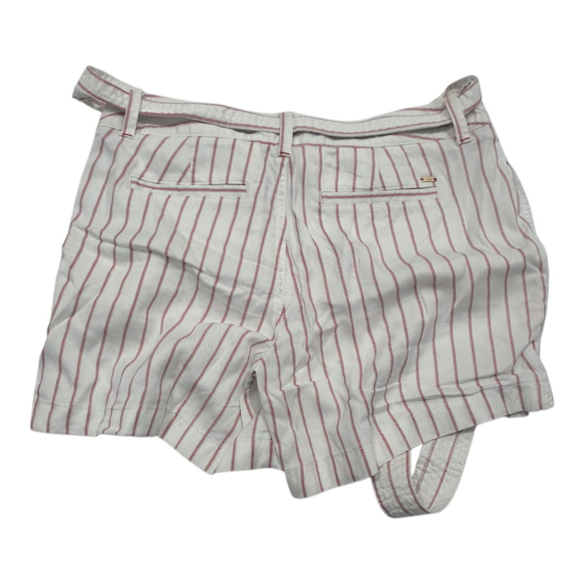 Short Tommy Hilfiger Mujer Talla 6 Color Blanco Con Lineas