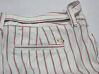 Short Tommy Hilfiger Mujer Talla 6 Color Blanco Con Lineas