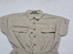 Vestido Tommy Hilfiger Mujer Talla 4 Cafe Manga Corta