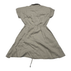 Vestido Tommy Hilfiger Mujer Talla 4 Cafe Manga Corta