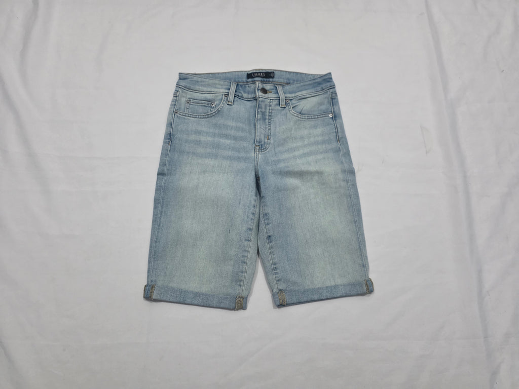 Bermuda Ralph Lauren De Mujer Talla 4 Color Azul Claro