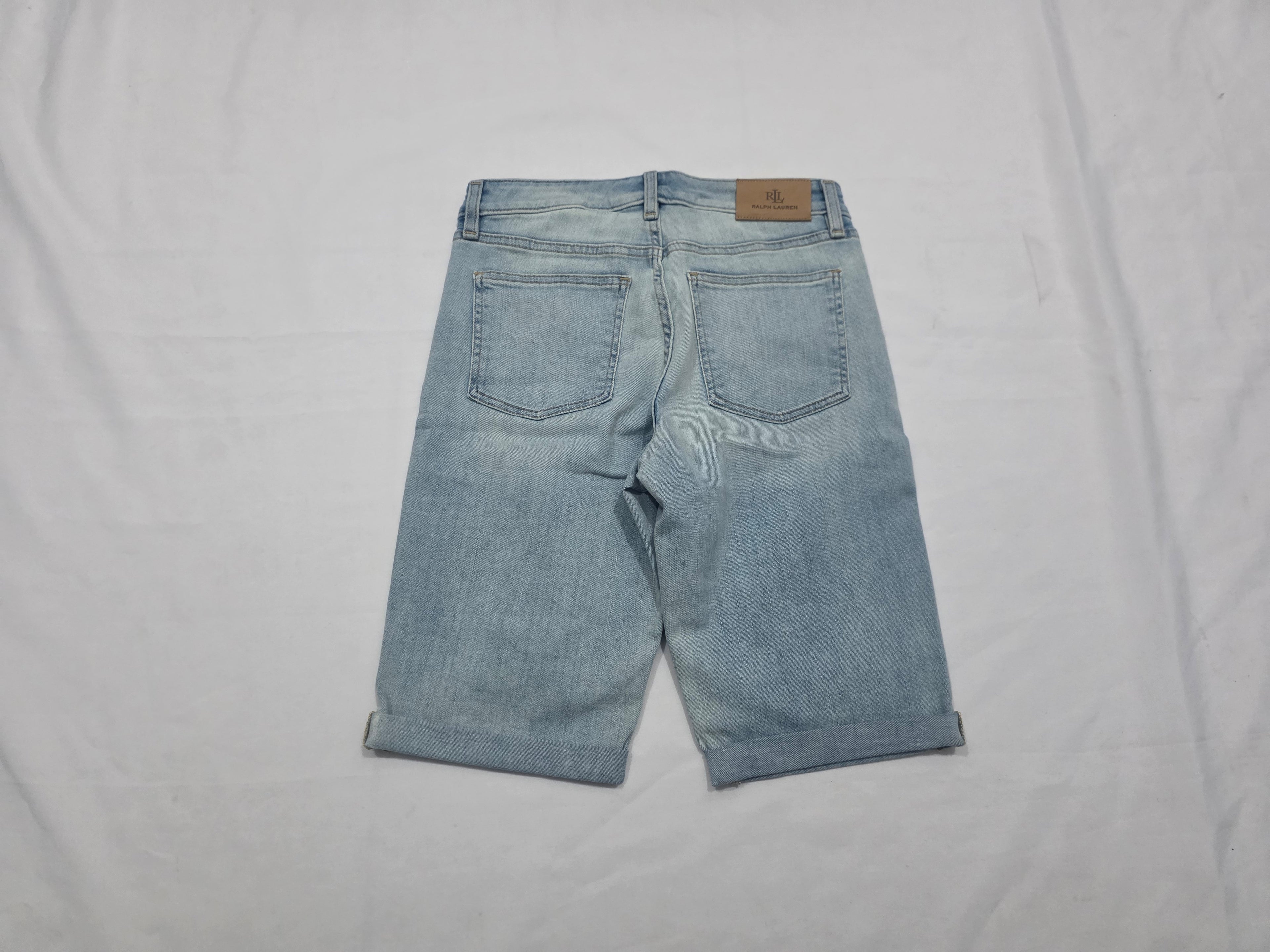 Bermuda Ralph Lauren De Mujer Talla 4 Color Azul Claro