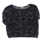 Blusa Michael Kors De Mujer Manga 3/4 Gris/negro Chica