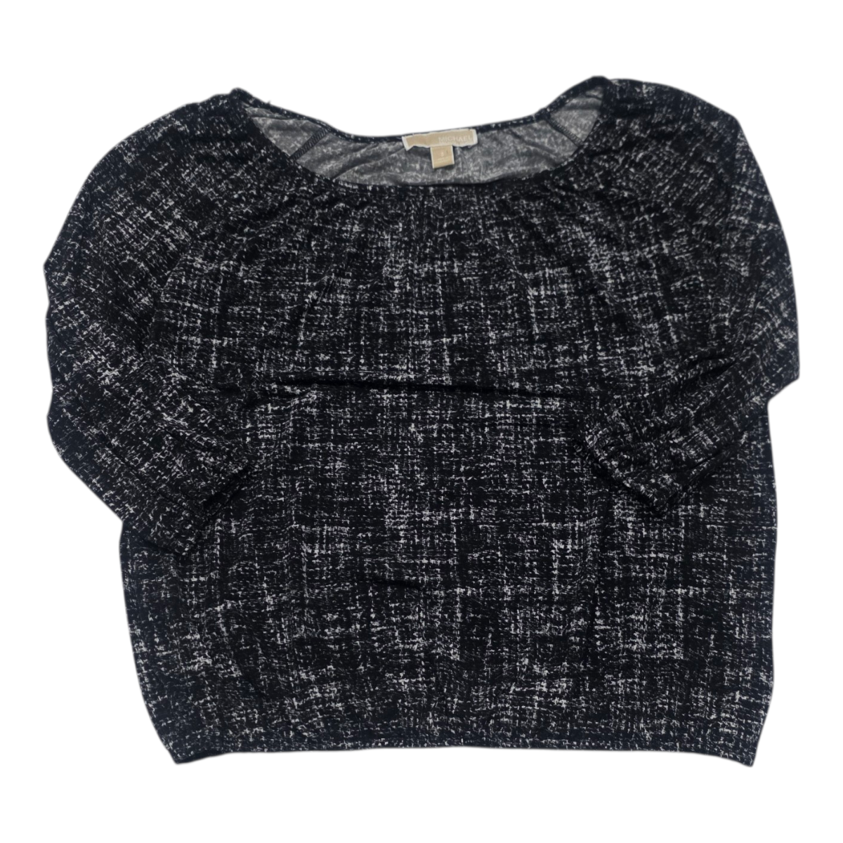 Blusa Michael Kors De Mujer Manga 3/4 Gris/negro Chica