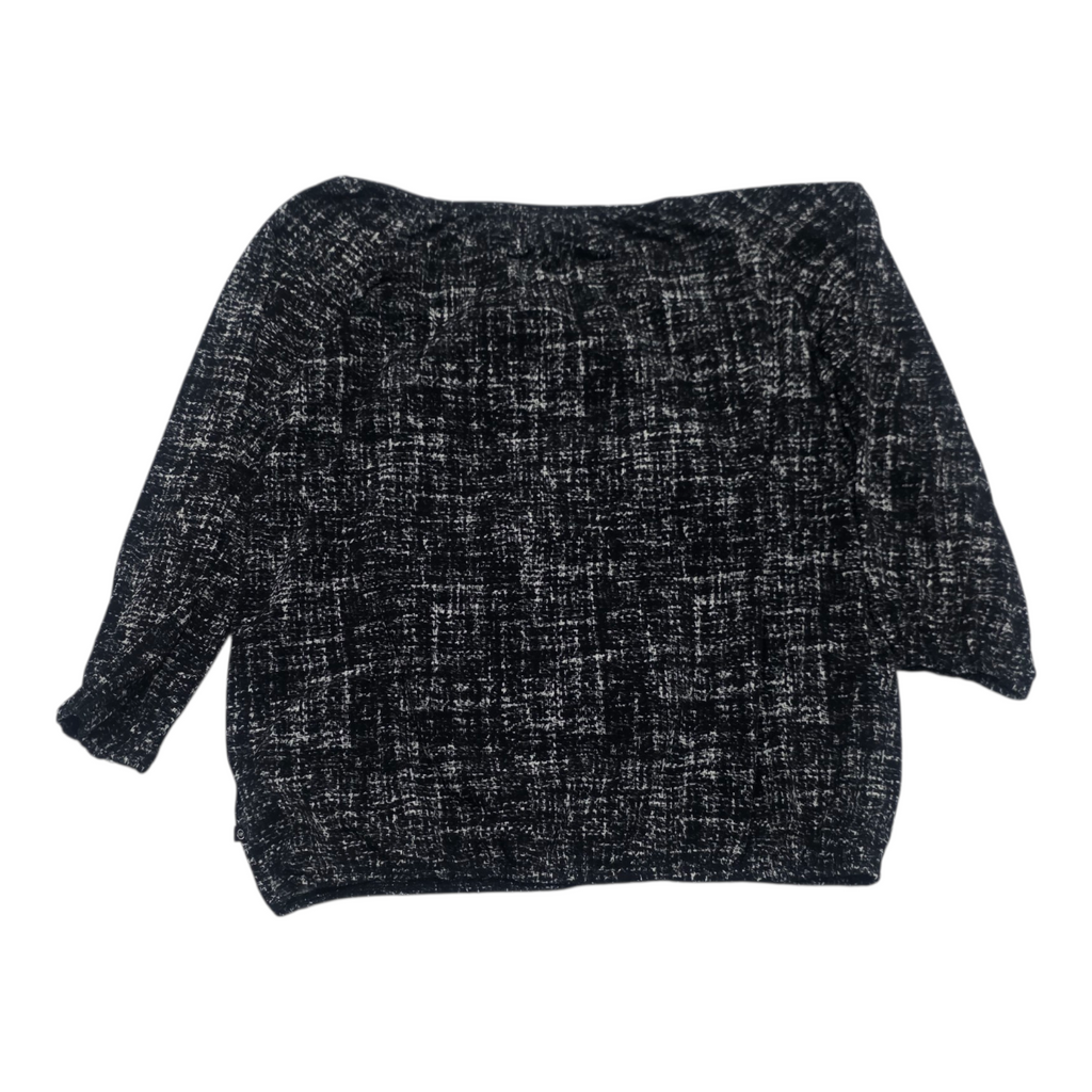 Blusa Michael Kors De Mujer Manga 3/4 Gris/negro Chica