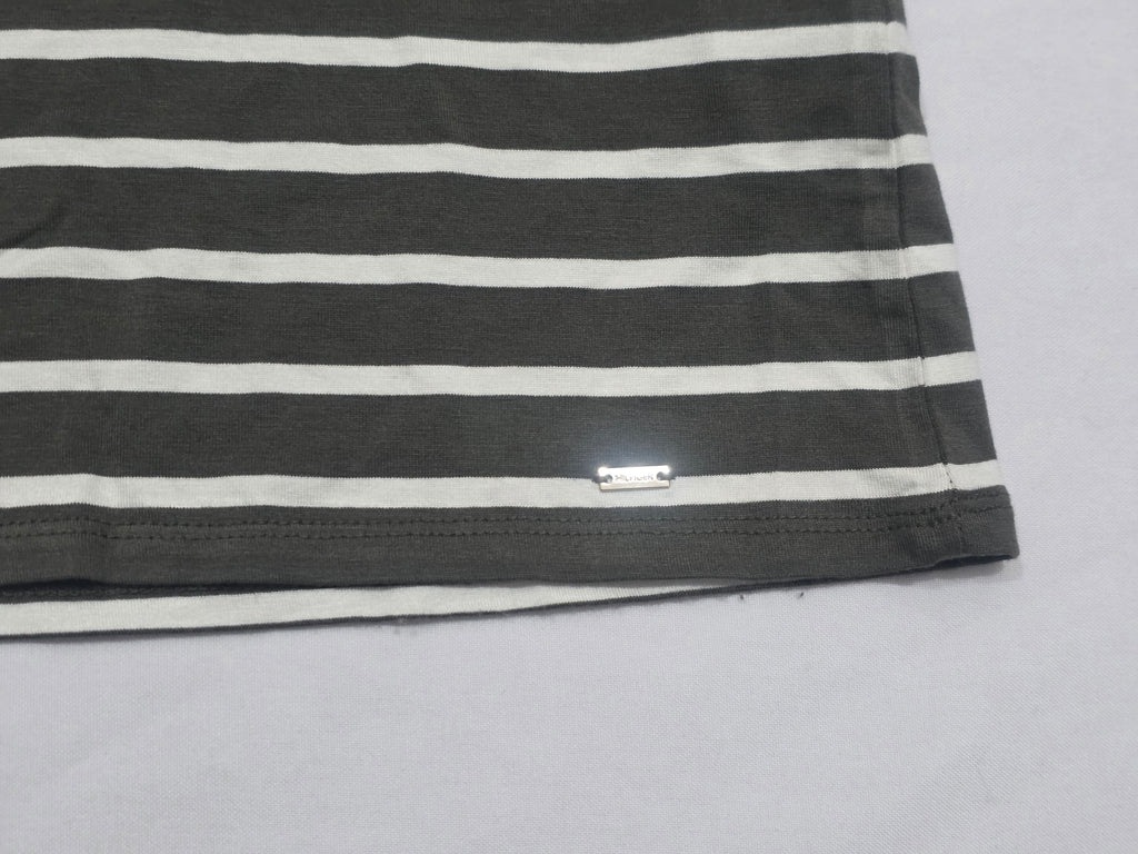Playera Tommy Hilfiger Mujer Talla Chica Verdeblanco