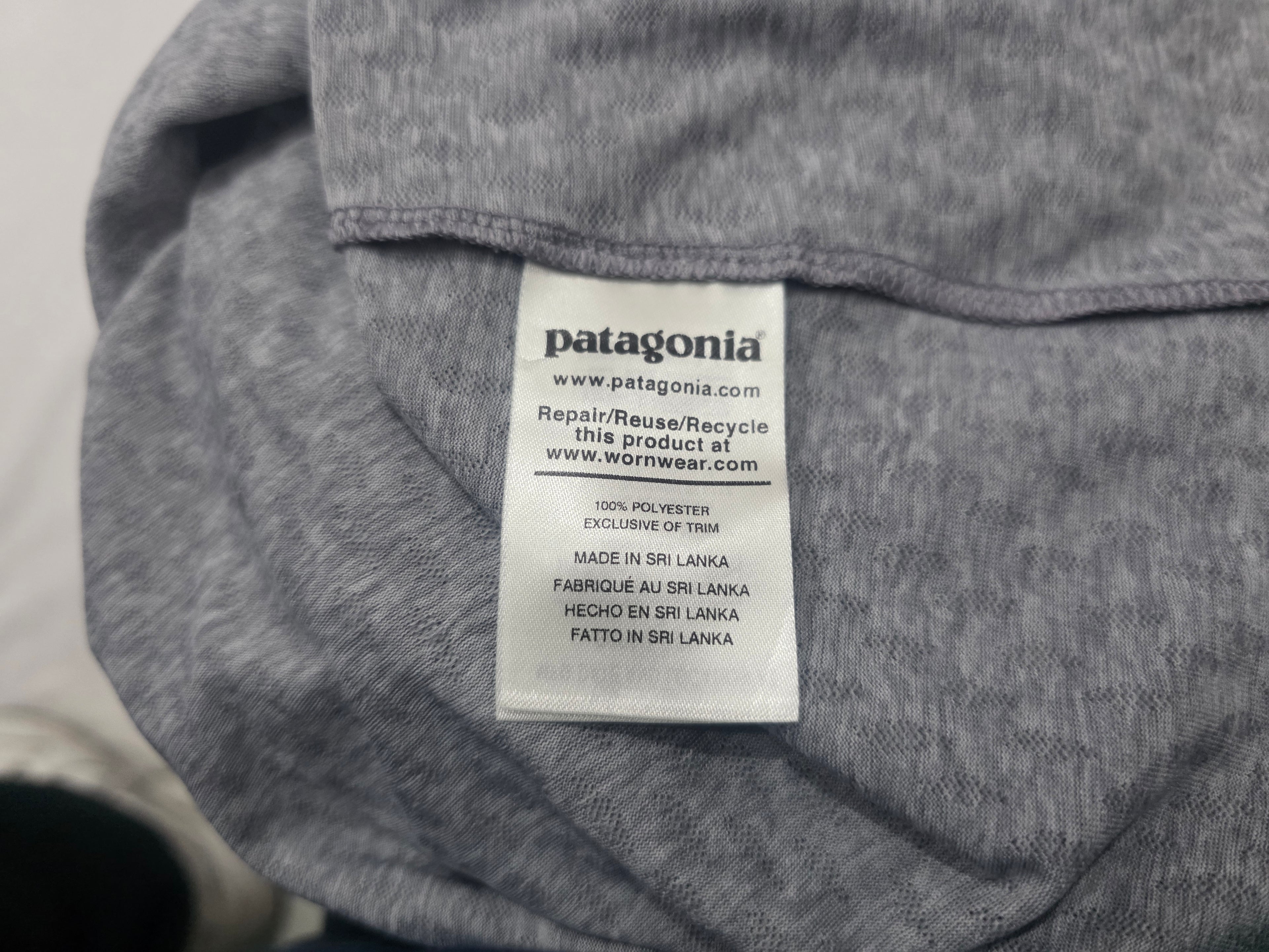 Playera Sin Mangas Patagonia Mujer Talla Chica Color Gris