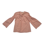 Blusa Michael Kors De Mujer Talla Chica Naranja Manga Amplia