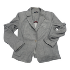 Blazer Tommy Hilfiger De Mujer Talla 8 Gris Con Rayas