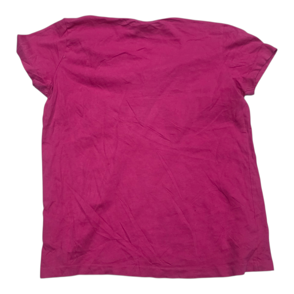 Playera Polo Ralph Lauren Fucsia Poni Blanco Mediana Mujer