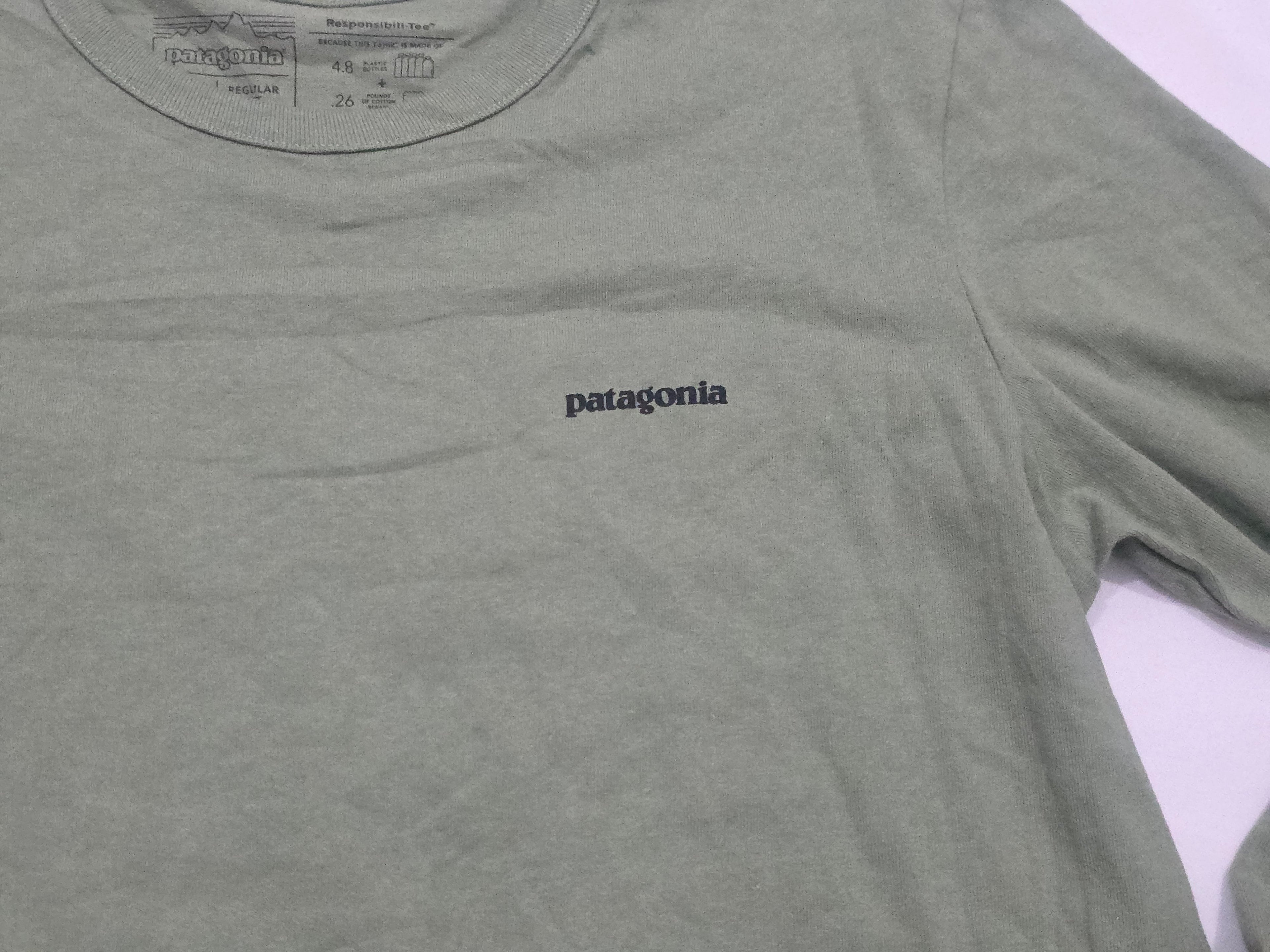 Playera Patagonia De Mujer Manga Larga Mediana Color Verde