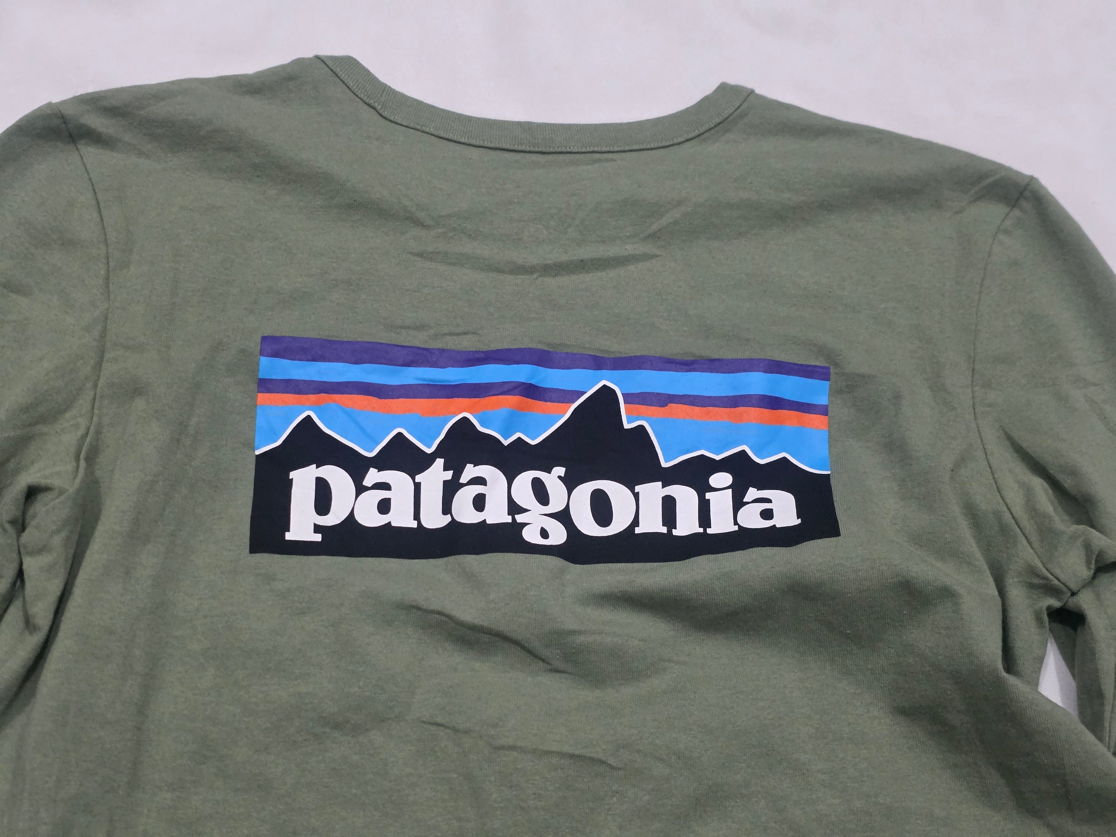 Playera Patagonia De Mujer Manga Larga Mediana Color Verde