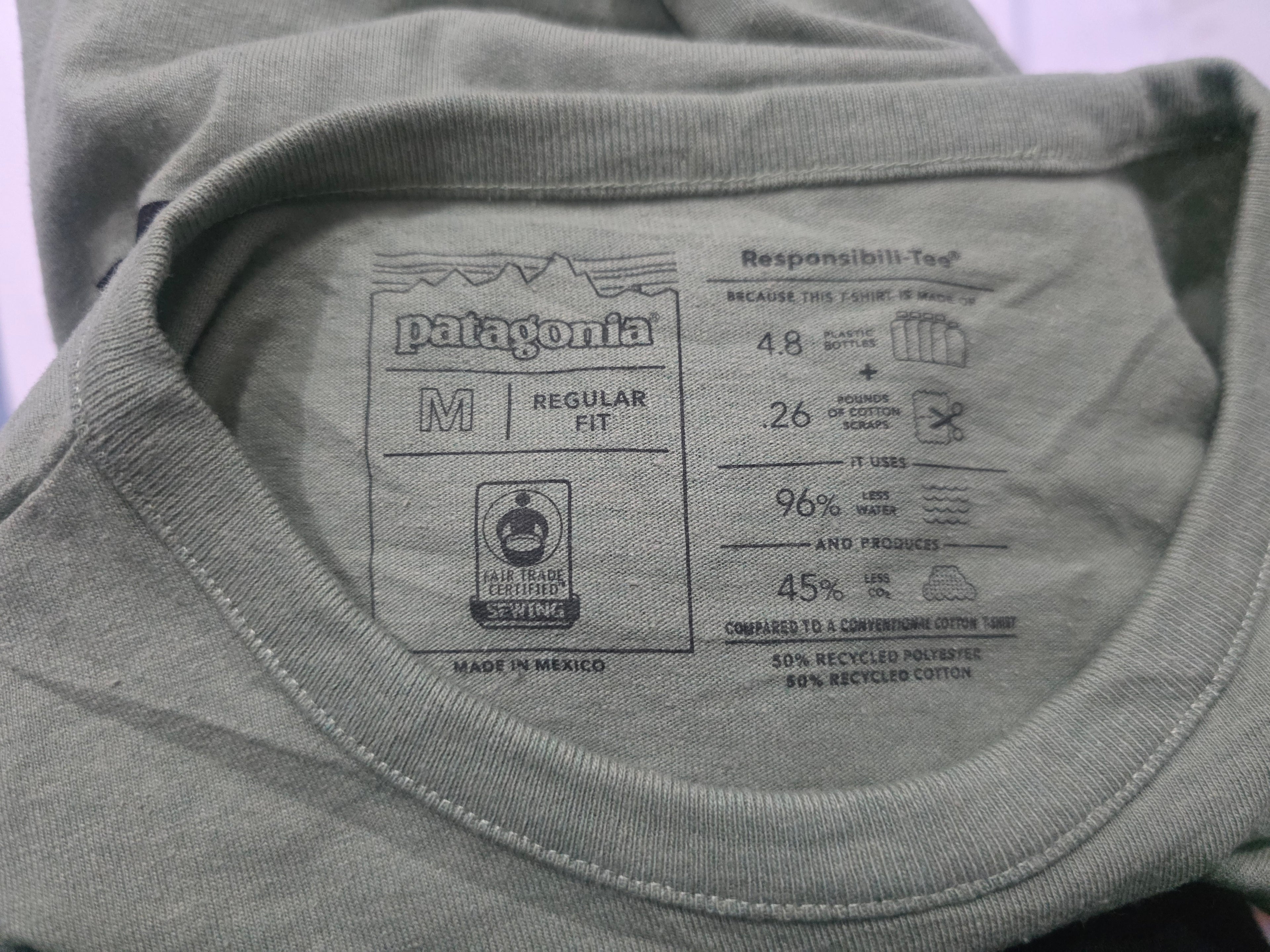 Playera Patagonia De Mujer Manga Larga Mediana Color Verde