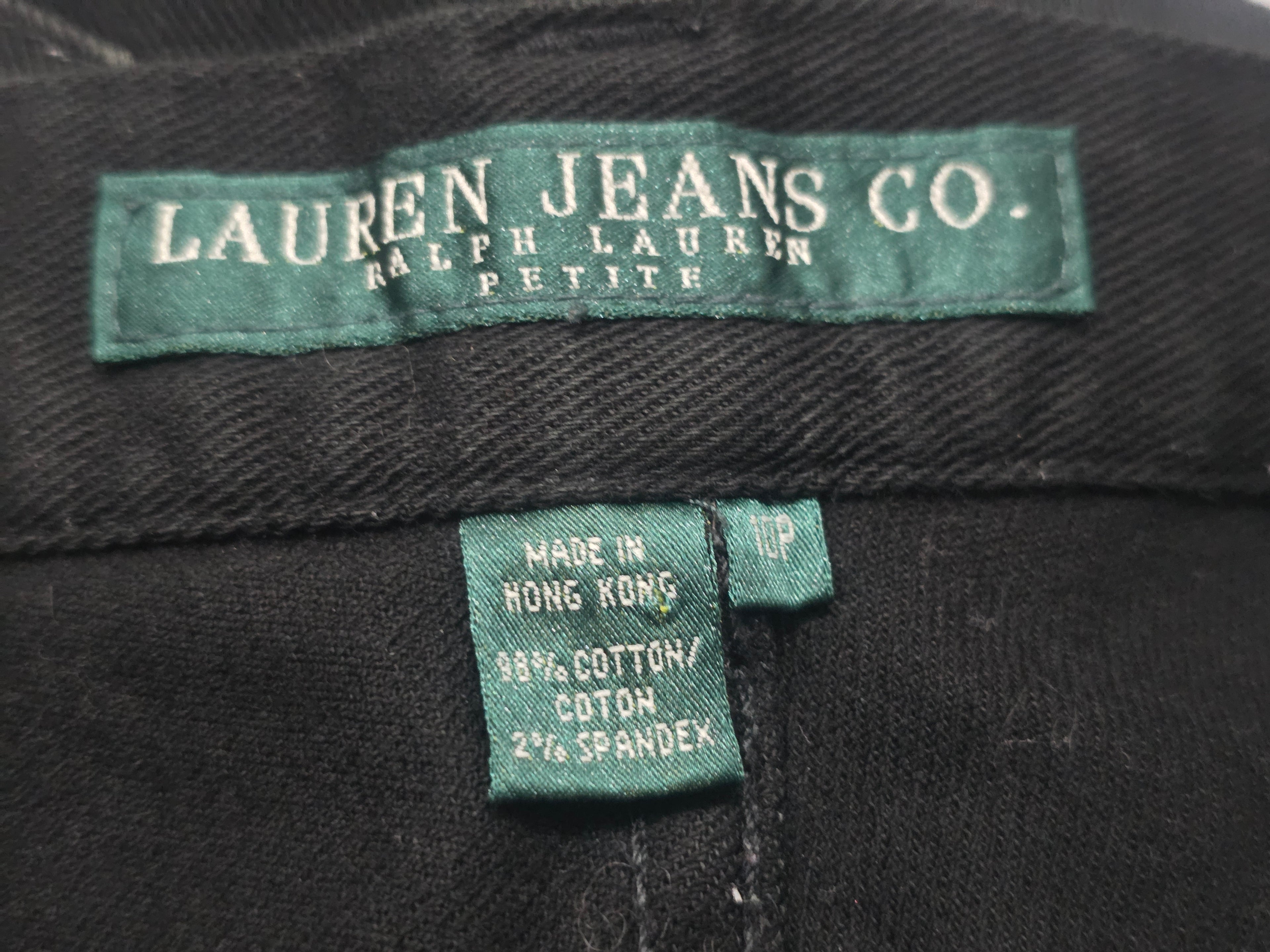 Pantalon Ralph Lauren De Mujer Talla 10 Petite Color Negro