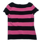 Blusa Ralph Lauren De Mujer Talla Mediana Viscose Rosa/negro
