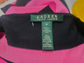 Blusa Ralph Lauren De Mujer Talla Mediana Viscose Rosa/negro