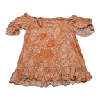 Blusa Michael Kors De Mujer Talla Mediana Naranja Manga 3/4