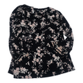 Blusa Karl Lagerfeld De Mujer Talla Mediana Negra Floreada