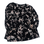 Blusa Karl Lagerfeld De Mujer Talla Mediana Negra Floreada