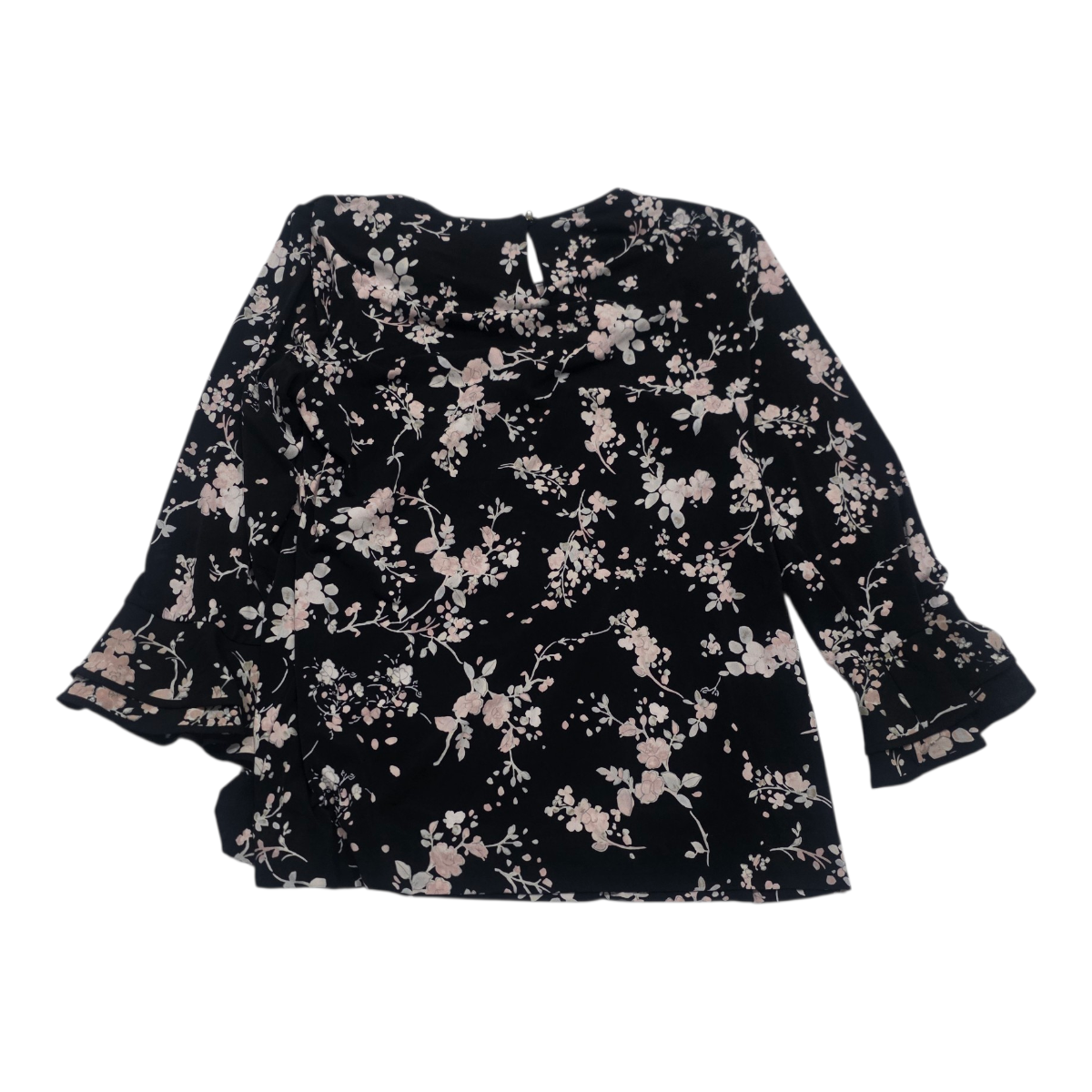 Blusa Karl Lagerfeld De Mujer Talla Mediana Negra Floreada