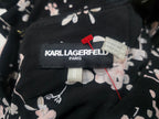 Blusa Karl Lagerfeld De Mujer Talla Mediana Negra Floreada