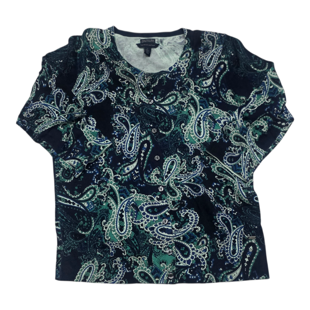 Sueter Tommy Hilfiger De Mujer Mediando Verde/azul