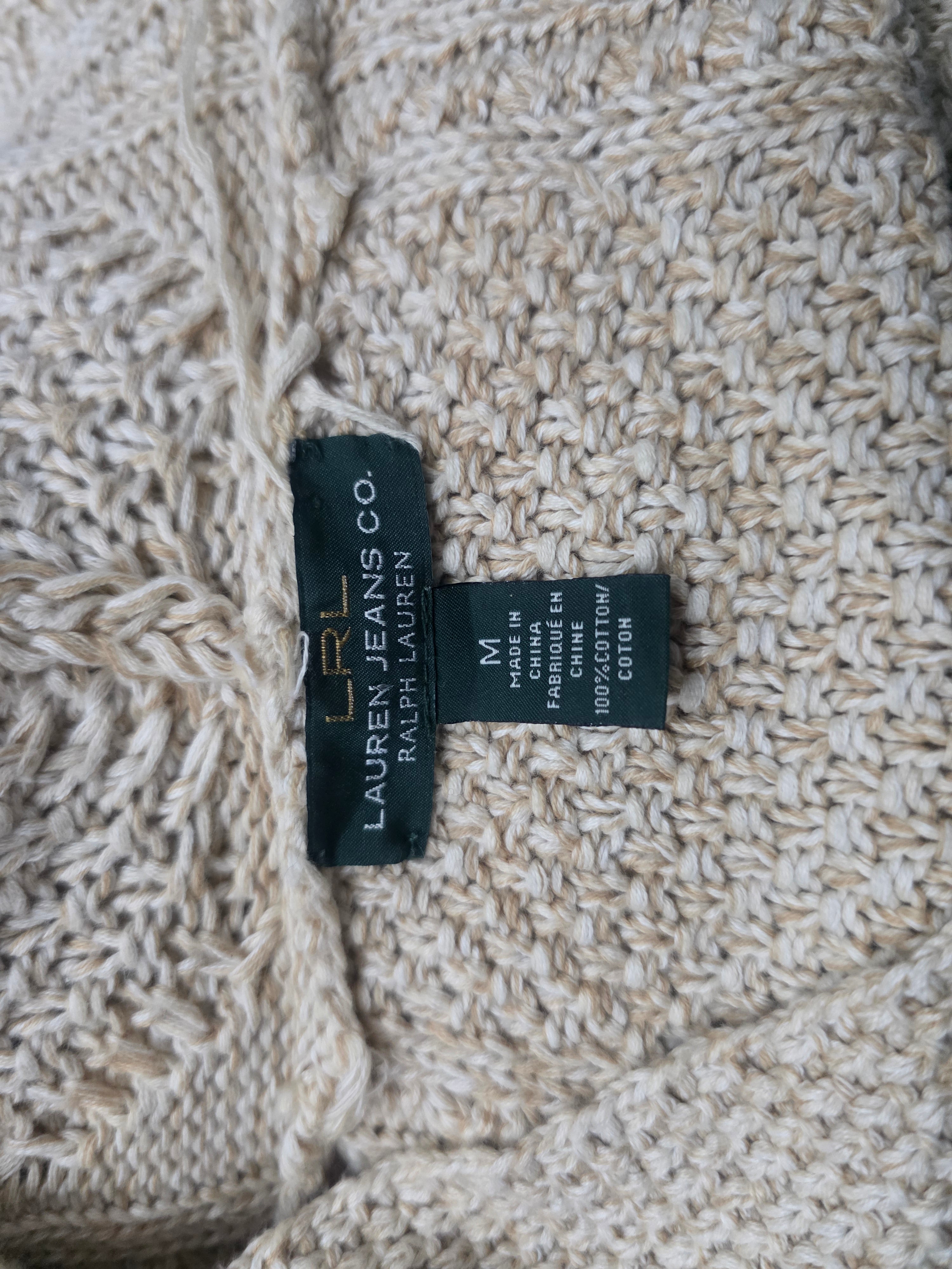 Sueter Gorro Ralph Lauren Color Cafe Claro De Mujer Mediano