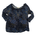 Blusa Michael Kors Mediana Azul/cafe Escote Redondo