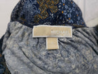 Blusa Michael Kors Mediana Azul/cafe Escote Redondo