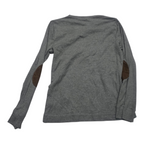Playera Ralph Lauren De Mujer Gris Con Coderas Café Grande