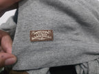 Playera Ralph Lauren De Mujer Gris Con Coderas Café Grande
