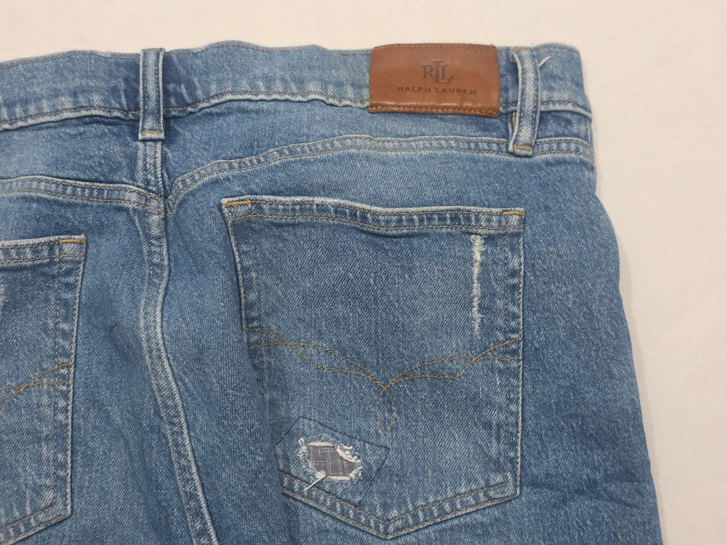 Pantalon Ralph Lauren De Mujer Talla 14 De Mezclilla Azul