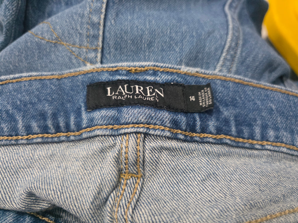 Pantalon Ralph Lauren De Mujer Talla 14 De Mezclilla Azul