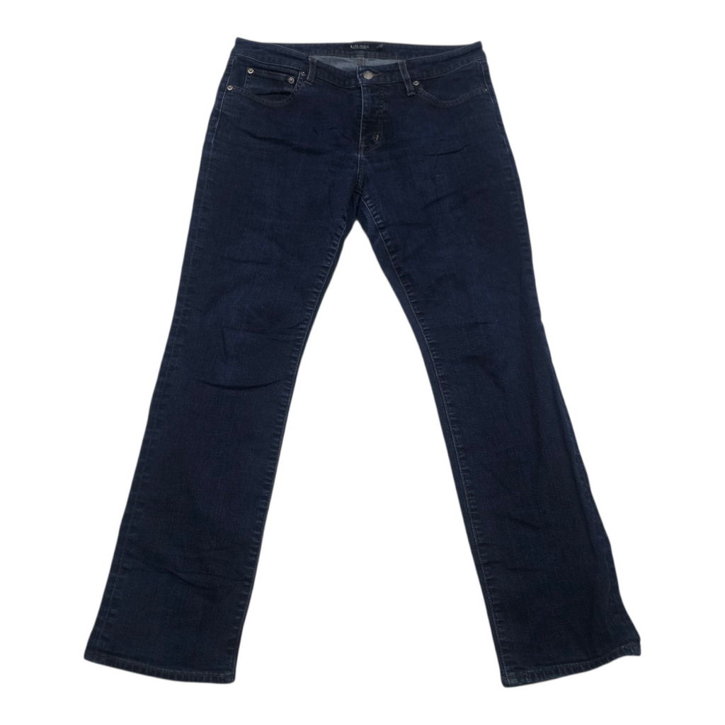 Pantalon Ralph Lauren Black Mujer Talla 14 Mezclilla Azul