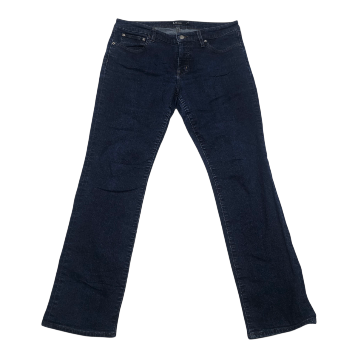 Pantalon Ralph Lauren Black Mujer Talla 14 Mezclilla Azul