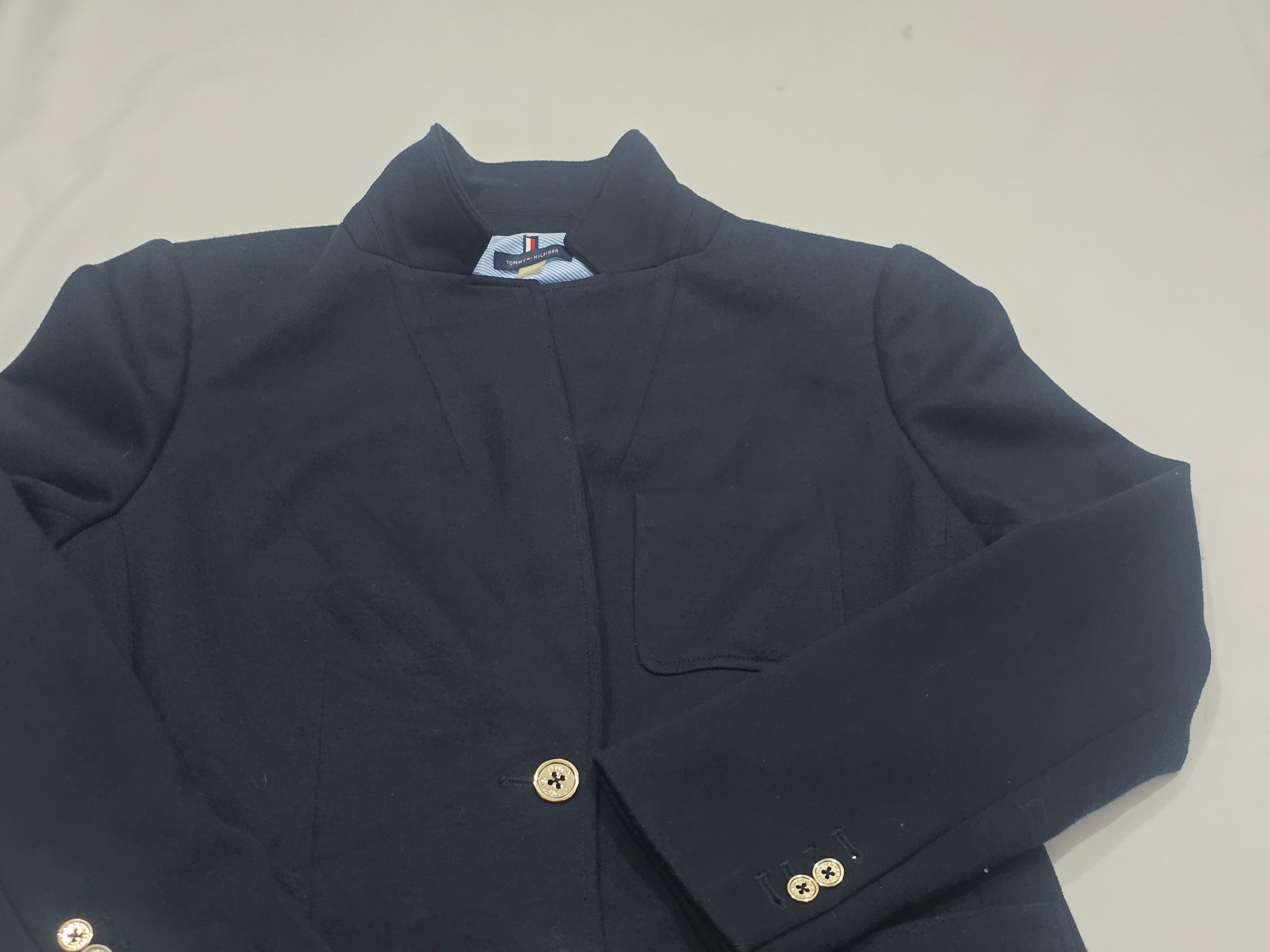 Blazer Tommy Hilfiger De Mujer Talla 14 Azul Profundo