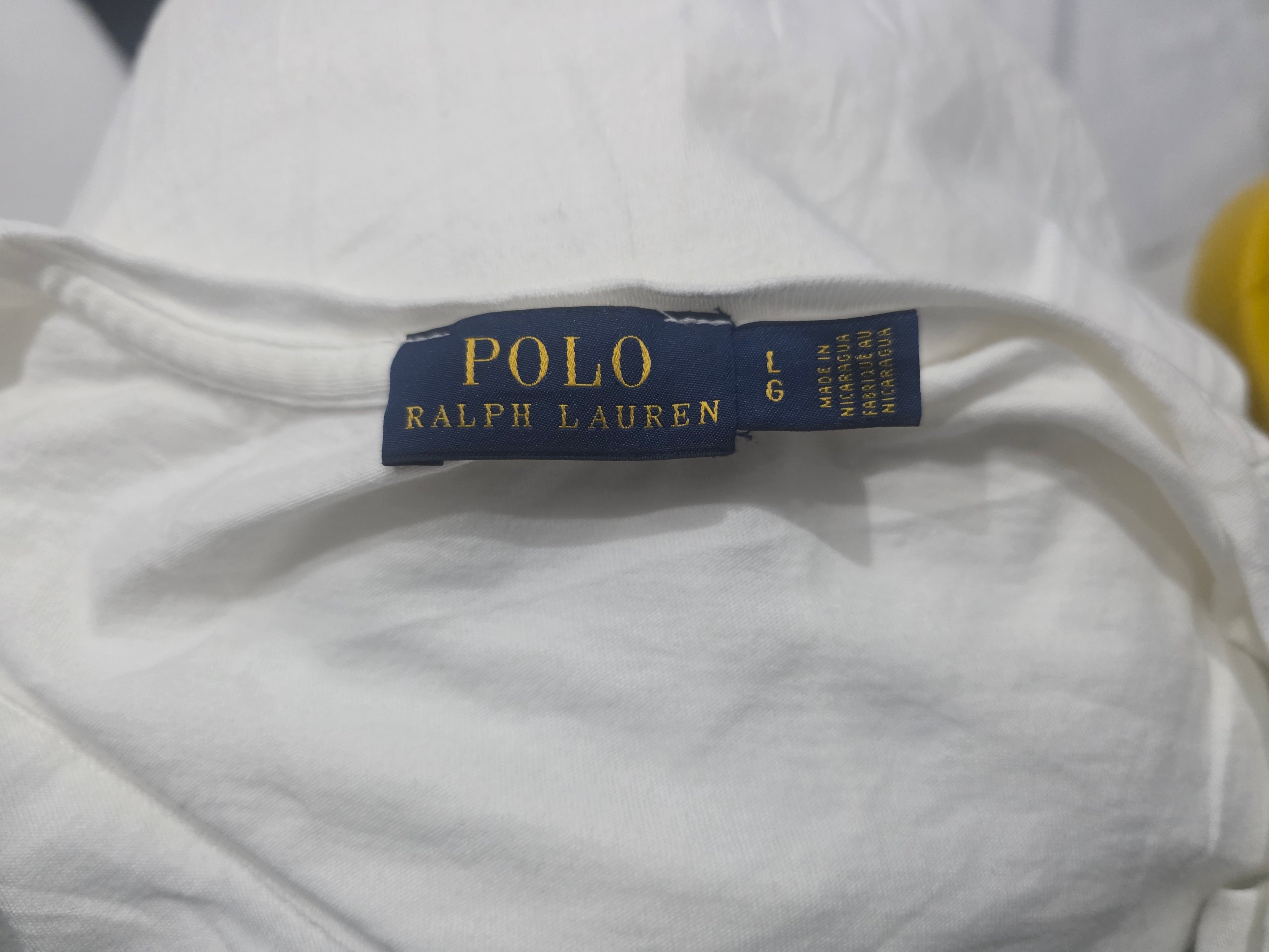 Playera Polo Ralph Lauren De Mujer Blanca Grande Poni Azul