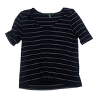 Blusa Ralph Lauren Grande Rayon Azul Marino Manga Corta