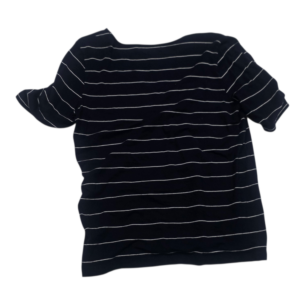 Blusa Ralph Lauren Grande Rayon Azul Marino Manga Corta