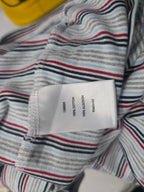 Playera Tommy Hilfiger Azul Ineas Grises Manga Corta Grande
