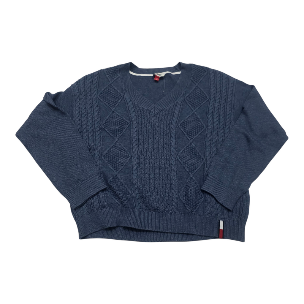 Sueter Tommy Hilfiger De Mujer Azul Acero Extra Grande