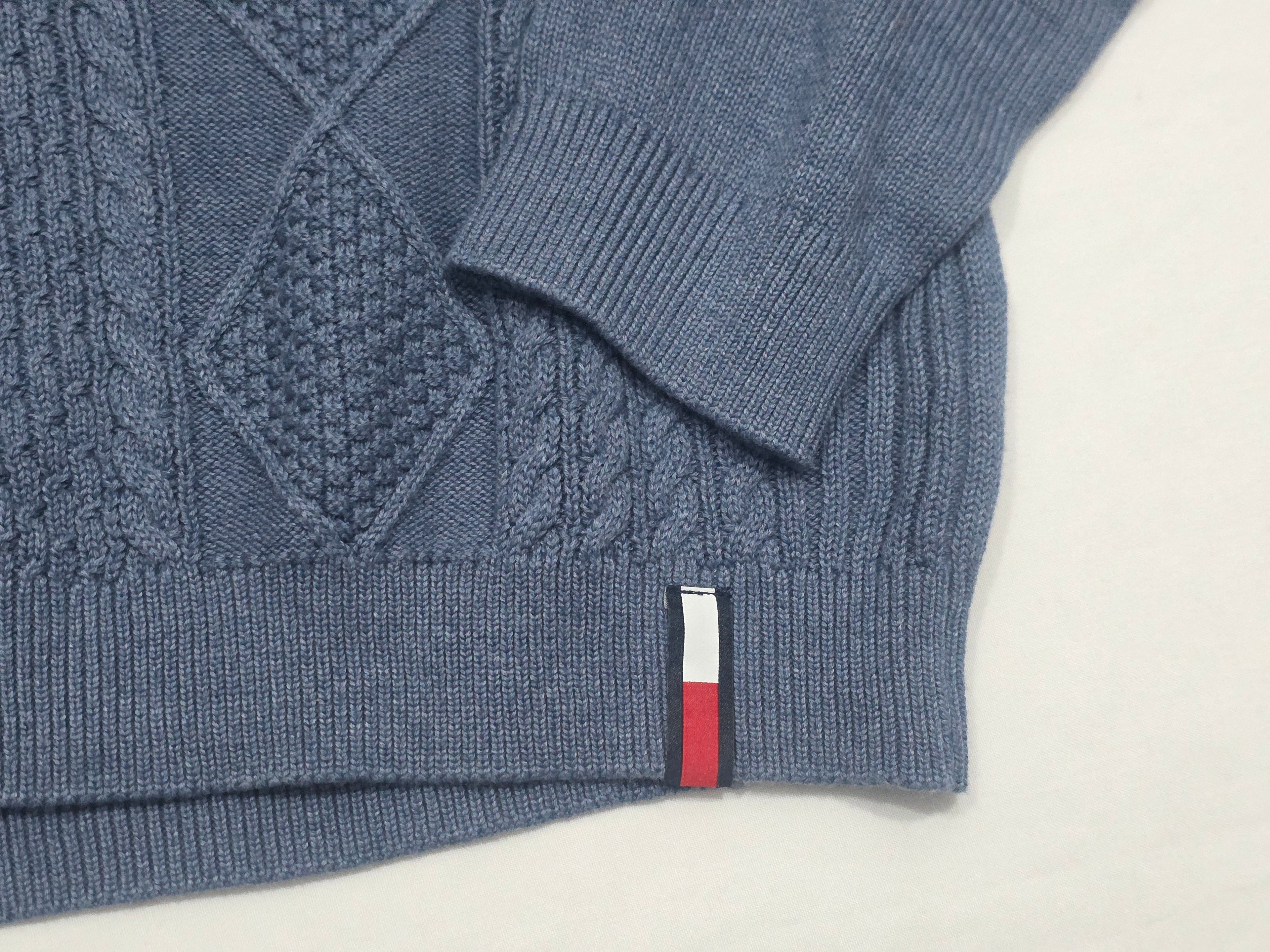 Sueter Tommy Hilfiger De Mujer Azul Acero Extra Grande