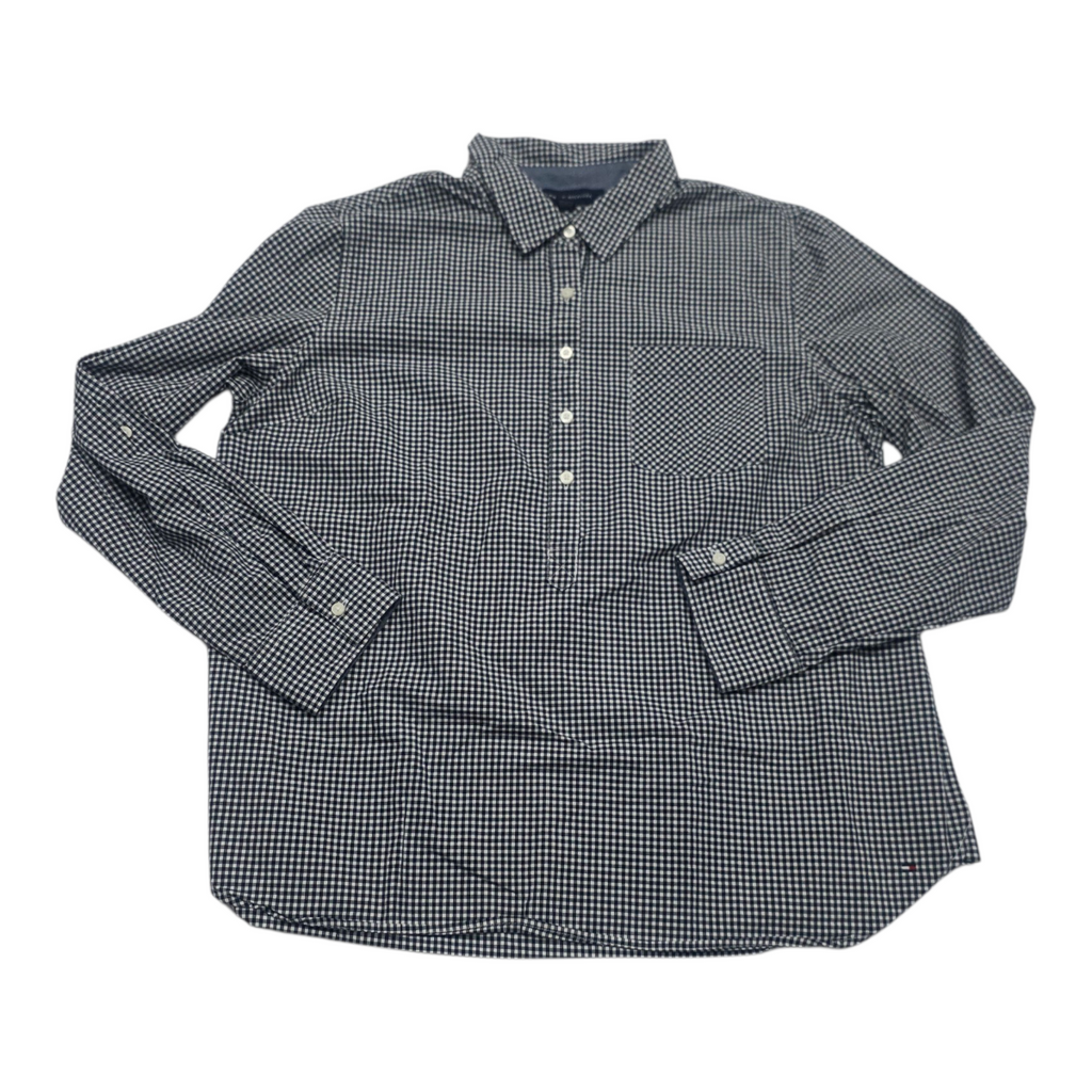 Blusa Tommy Hilfiger De Mujer Extra Cuadros Azules