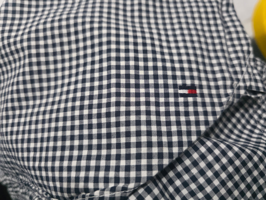Blusa Tommy Hilfiger De Mujer Extra Cuadros Azules
