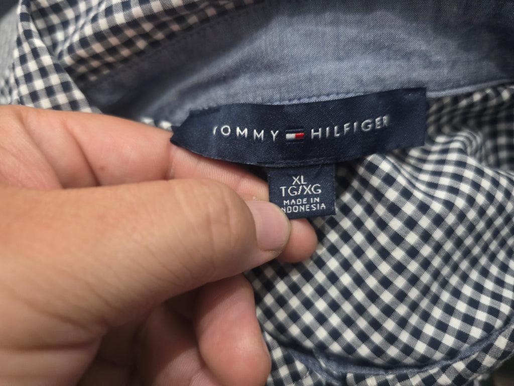 Blusa Tommy Hilfiger De Mujer Extra Cuadros Azules