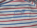 Vestido Vineyard Vines Mujer Extrachica Gorro Blanco Rayado