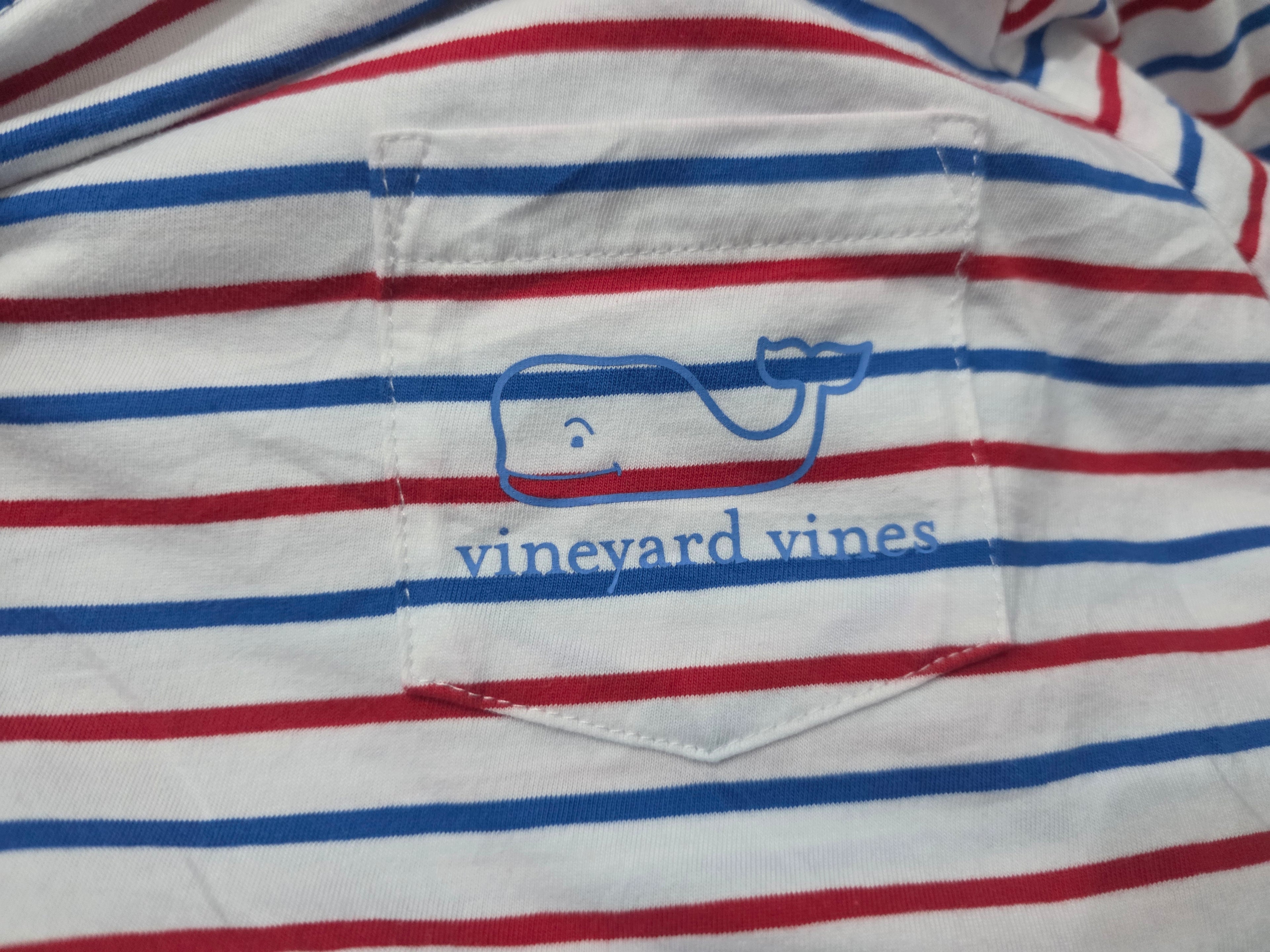 Vestido Vineyard Vines Mujer Extrachica Gorro Blanco Rayado
