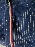 Playera Tommy Hilfiger Mujer Azul Con Lunares Manga Corta
