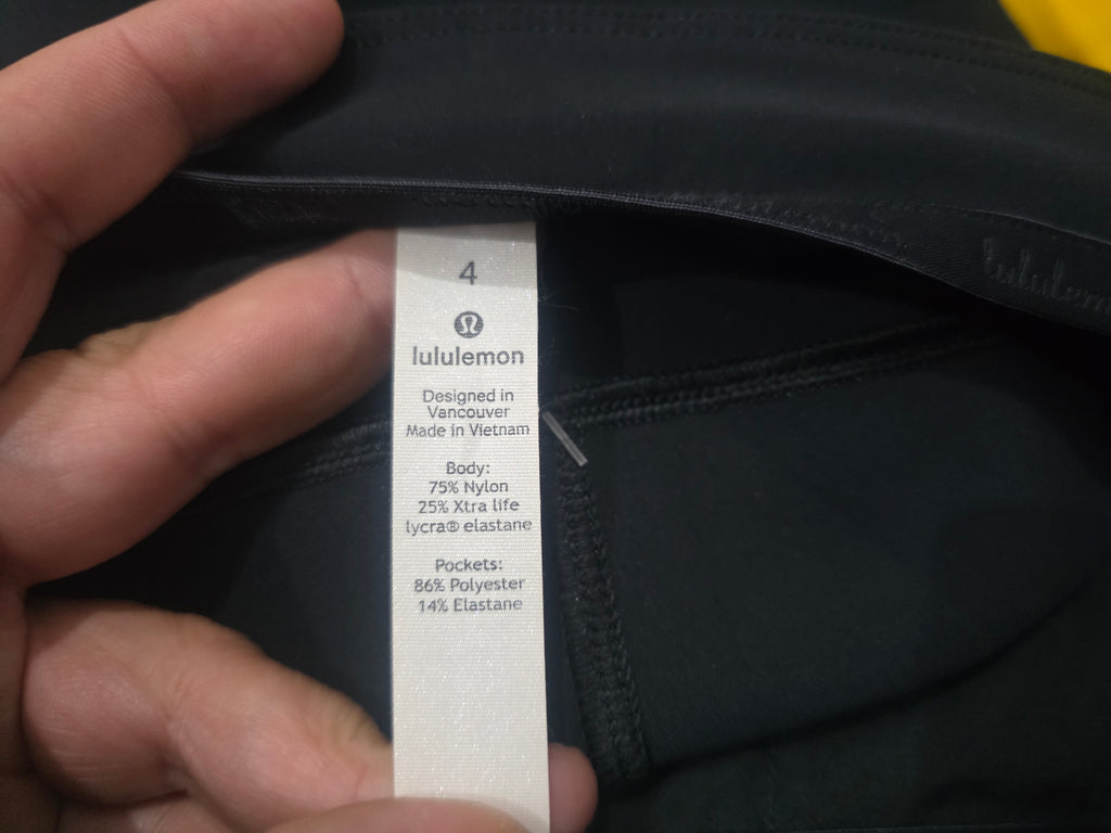 Pantalon Lululemon Mujer Talla 4 Color Negro