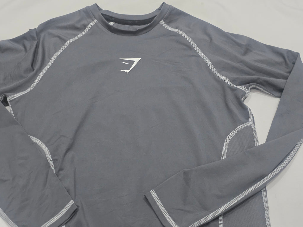 Playera Gymshark Mediana De Mujer Color Gris Manga Larga